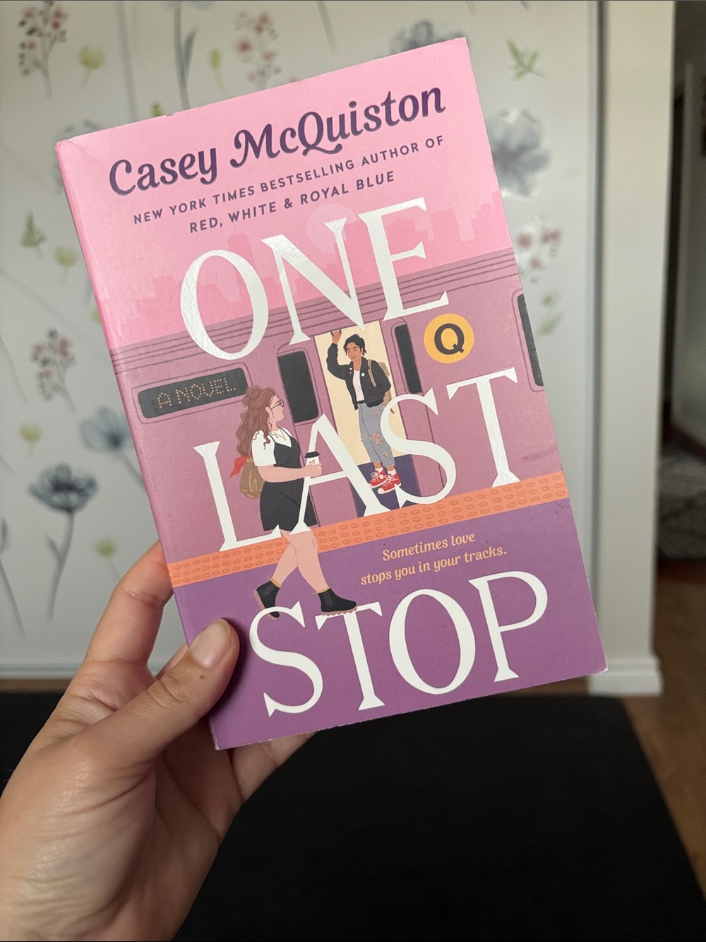 Casey McQuiston "One Last Stop" - Pink & Lavender Paperback